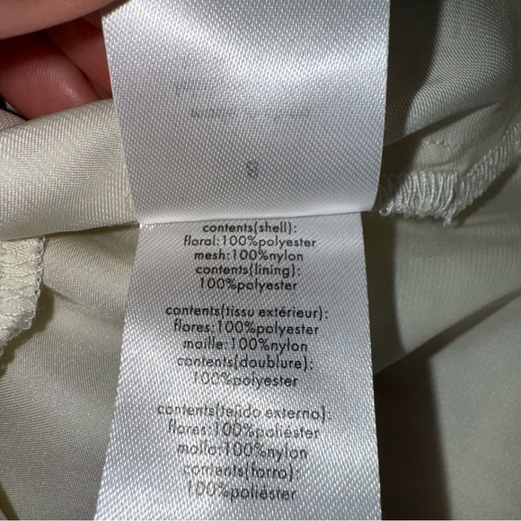 WeWoreWhat A-line Lace Mini Dress Ivory Size 8 - Picture 10 of 10